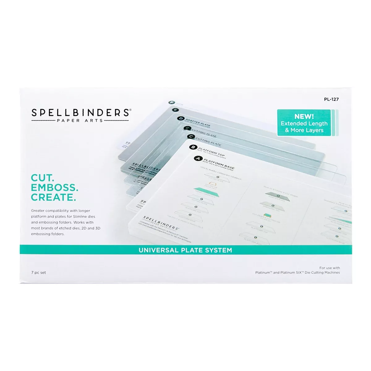 Spellbinders Universal Plate System - Ensemble de plaques universelle
