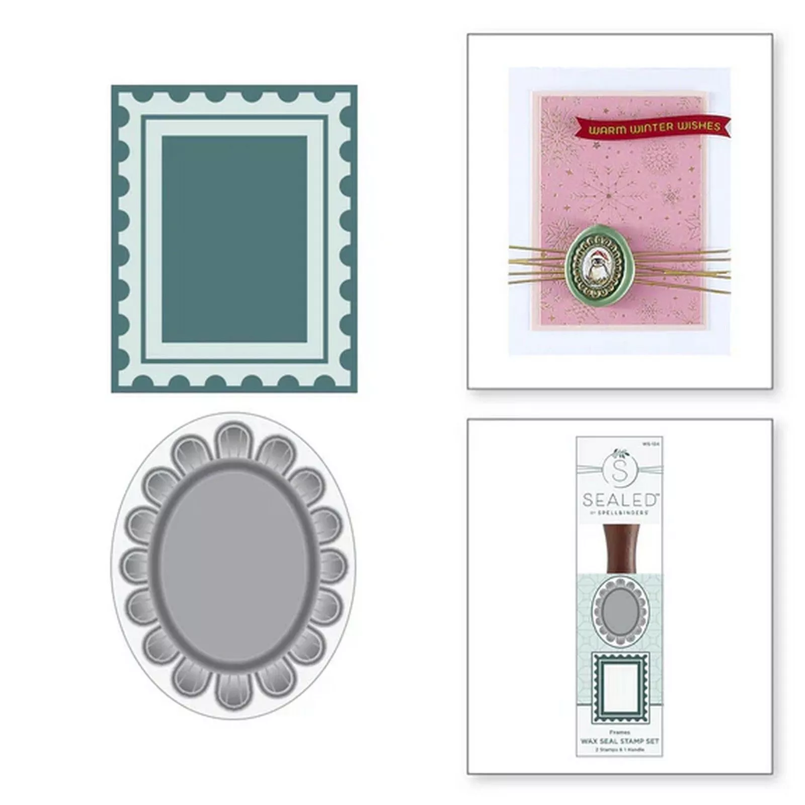 Spellbinders • Wax Seal Stamps Frames 2pcs