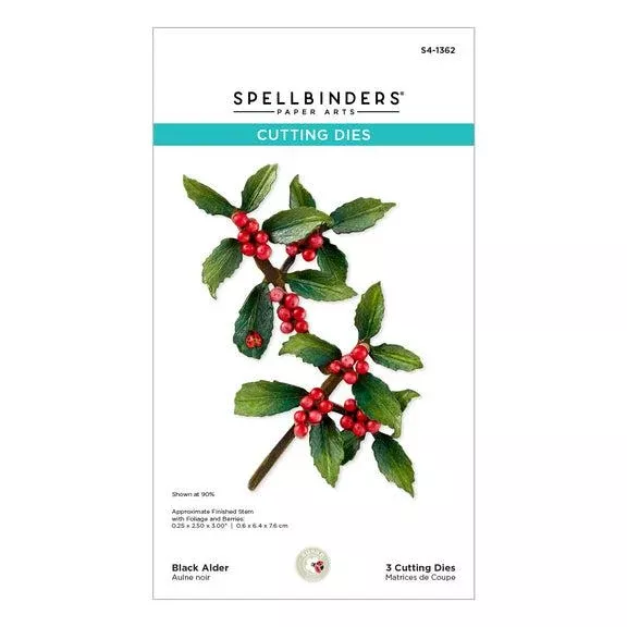 Spellbinders - Winter's Grace Garden Collection - Dies - Black Alder