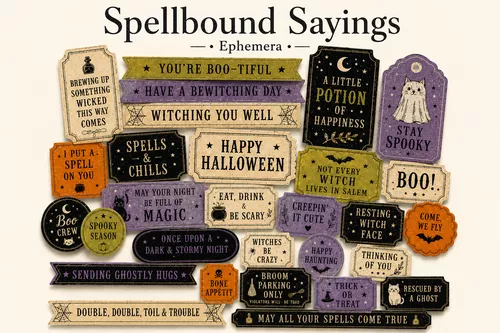 Spellbound Sayings {ephemera}