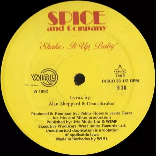 Spice And Company - Shake It Up, Baby (12")