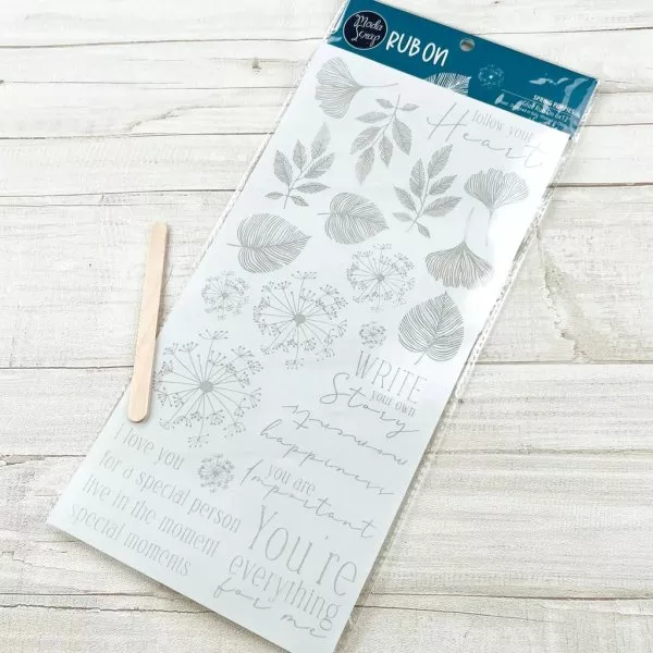 Spring Poppies - Glue Rub-On - ModaScrap