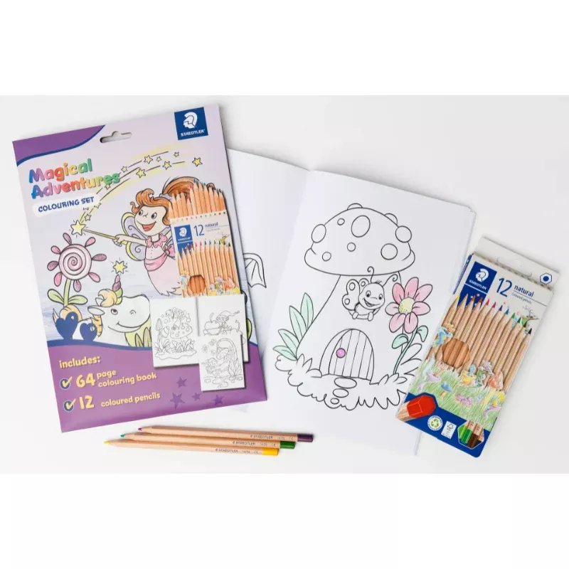 Staedtler Magical Adventures Colouring Book with Pencils