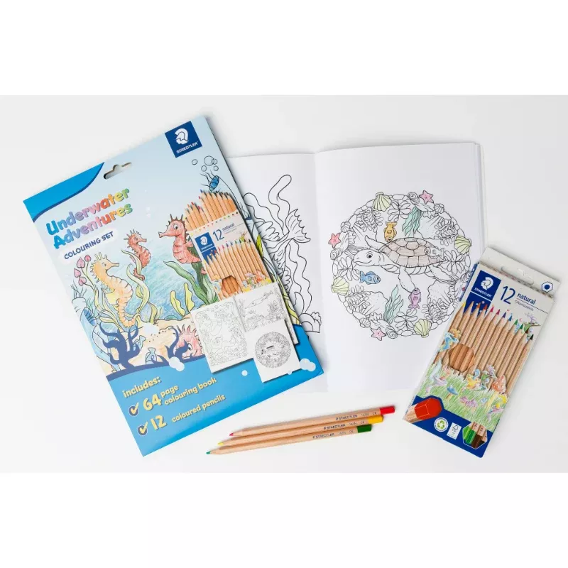 Staedtler Underwater Adventures Colouring Book with Pencils
