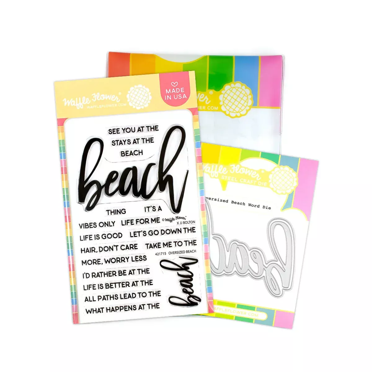 Stamp and Die Combo: Waffle Flower-Oversized Beach Combo
