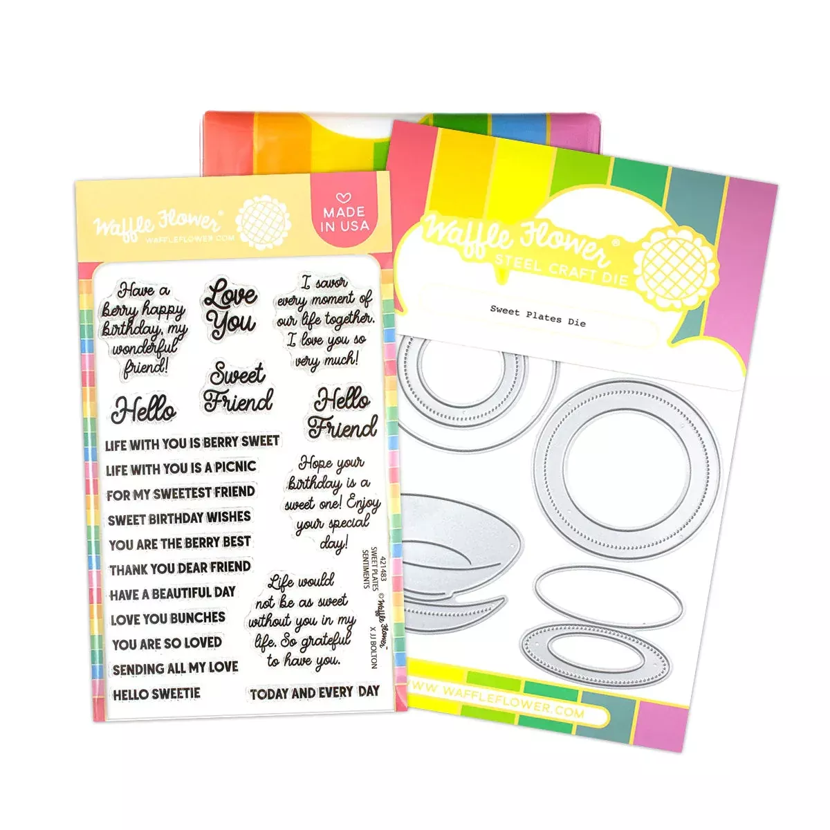 Stamp and Die Combo: Waffle Flower-Sweet Plates Combo
