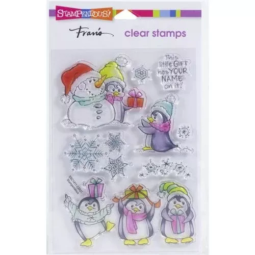 Stampendous Perfectly Clear Stamps Penguin Gift