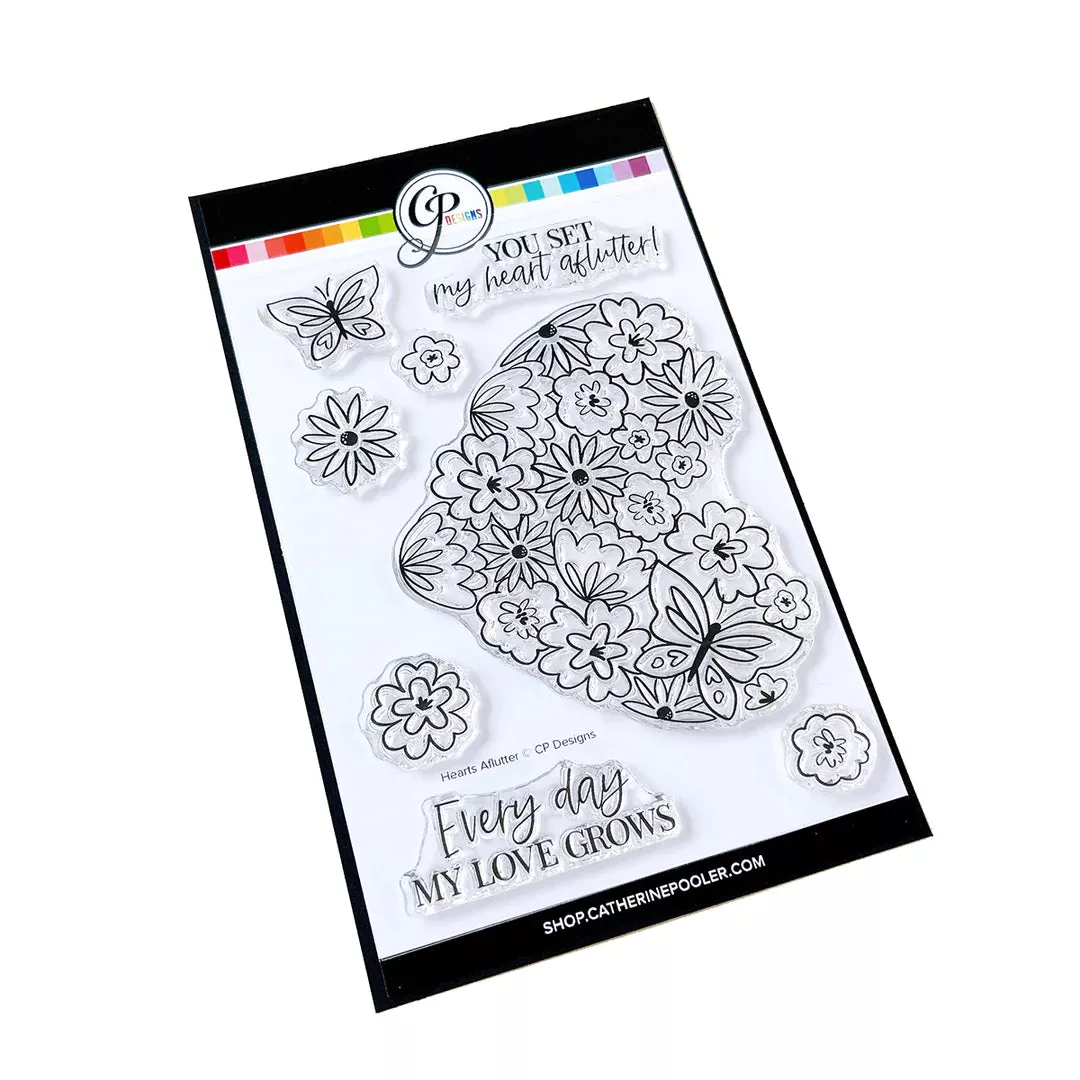 Stamps: Catherine Pooler Designs-Hearts Aflutter