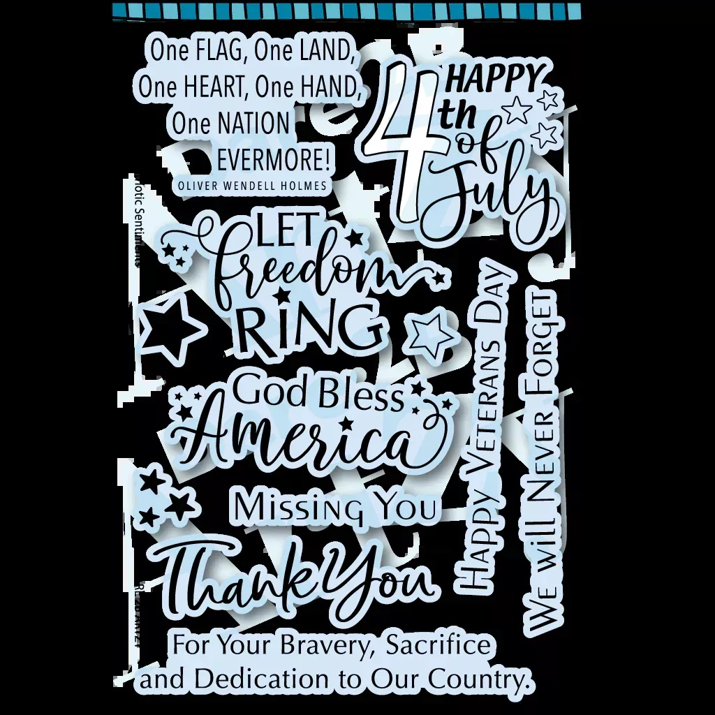 Stamps: Dare 2B Artzy-Patriotic Sentiments