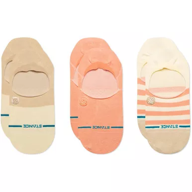 Stance Absolute Rose Smoke No Show Socks, 3 Pack