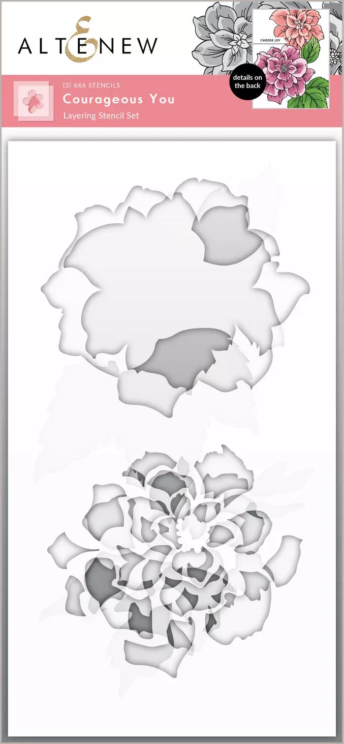 Stencils: Altenew-Courageous You Stencil