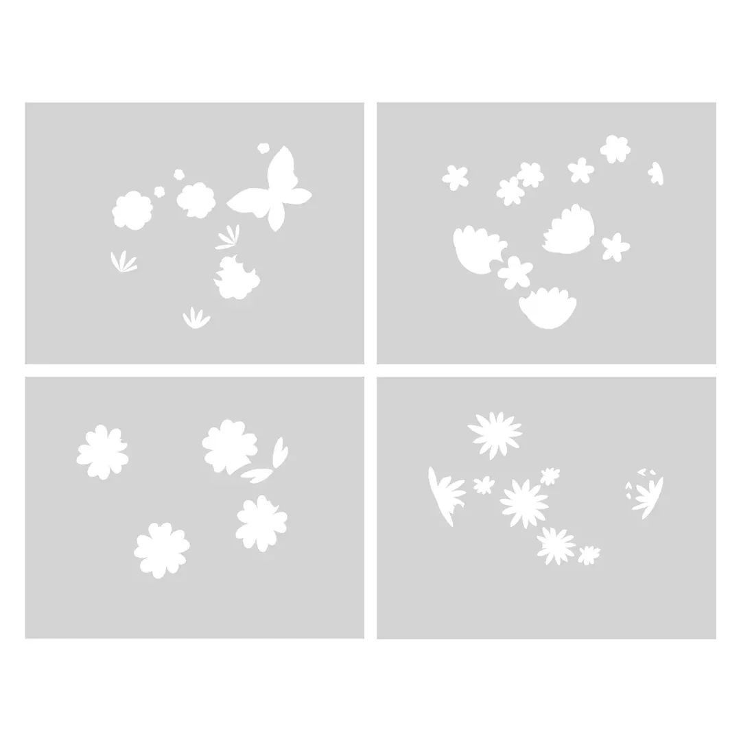 Stencils: Catherine Pooler Designs-Hearts Aflutter Layered Stencils