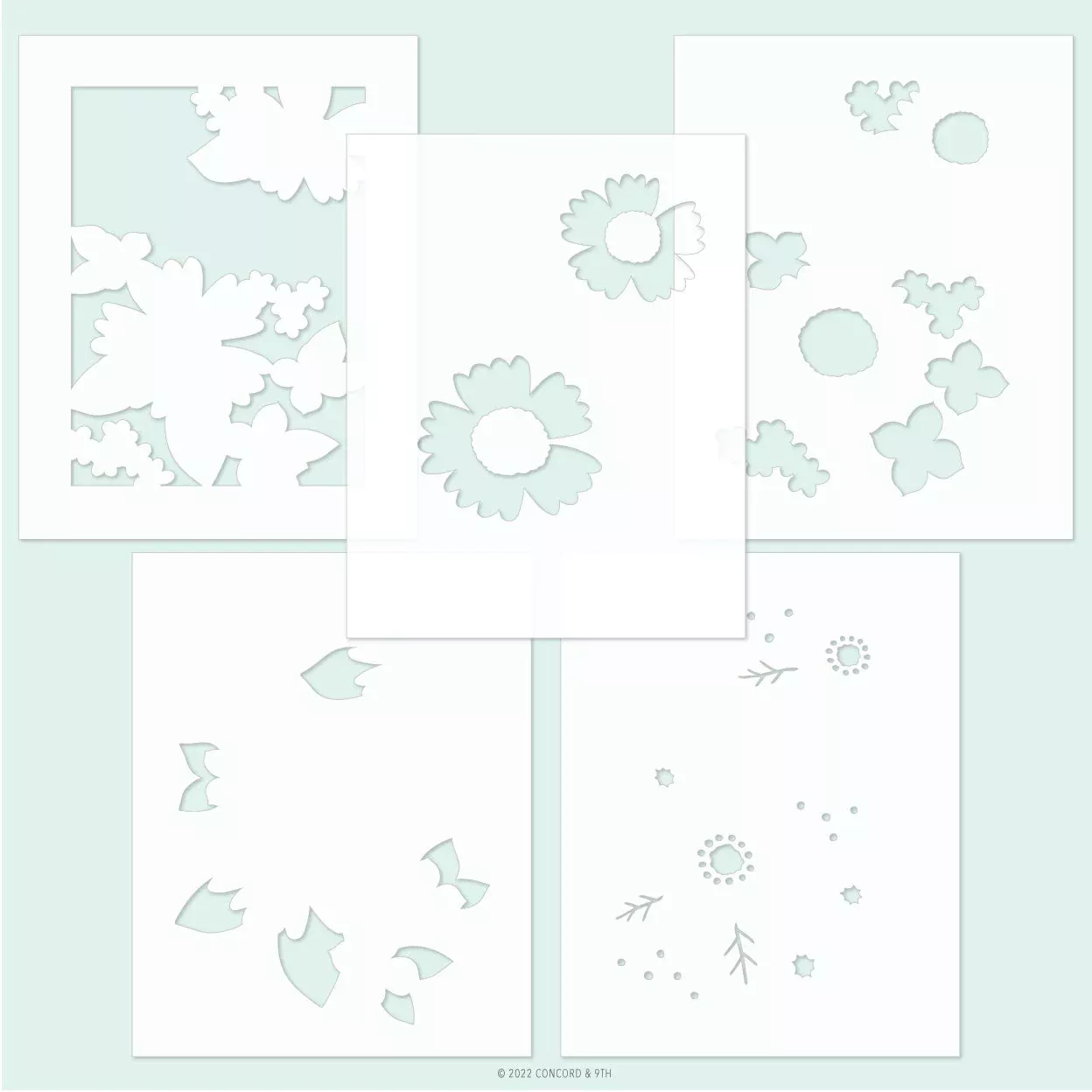 Stencils: Concord & 9th-Garden Path