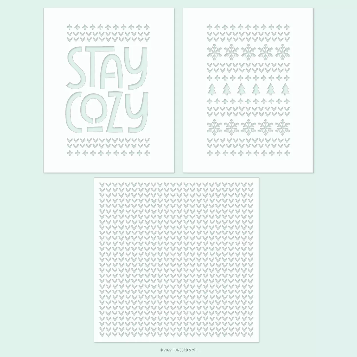 Stencils: Concord & 9th-Stay Cozy