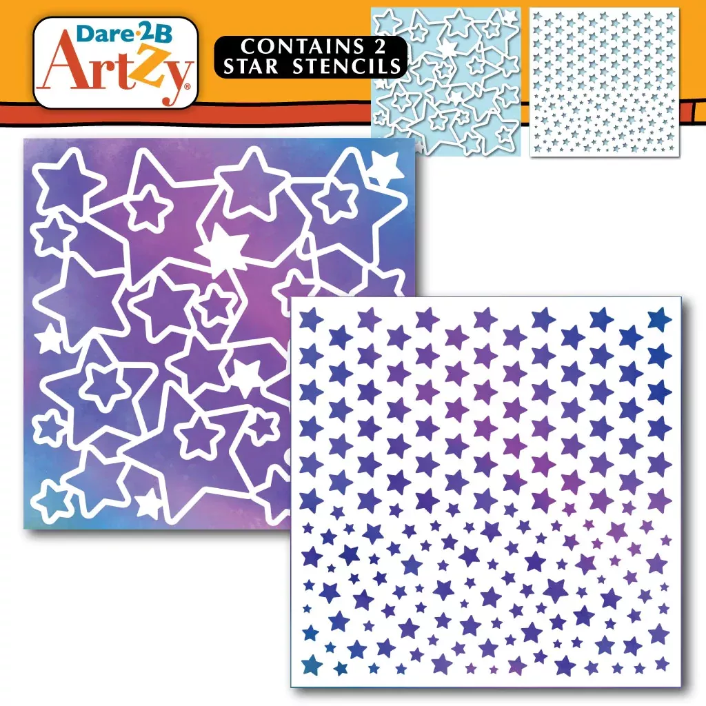 Stencils: Dare 2B Artzy-Star Duo Stencils