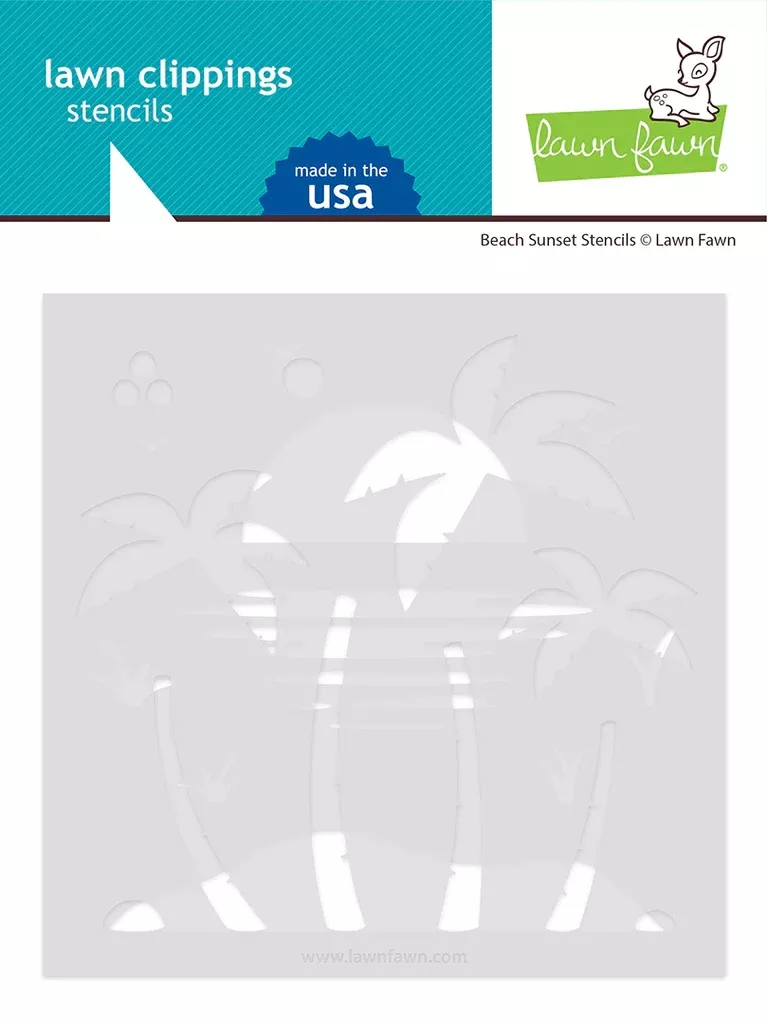 Stencils: Lawn Fawn-Beach Sunset Stencils