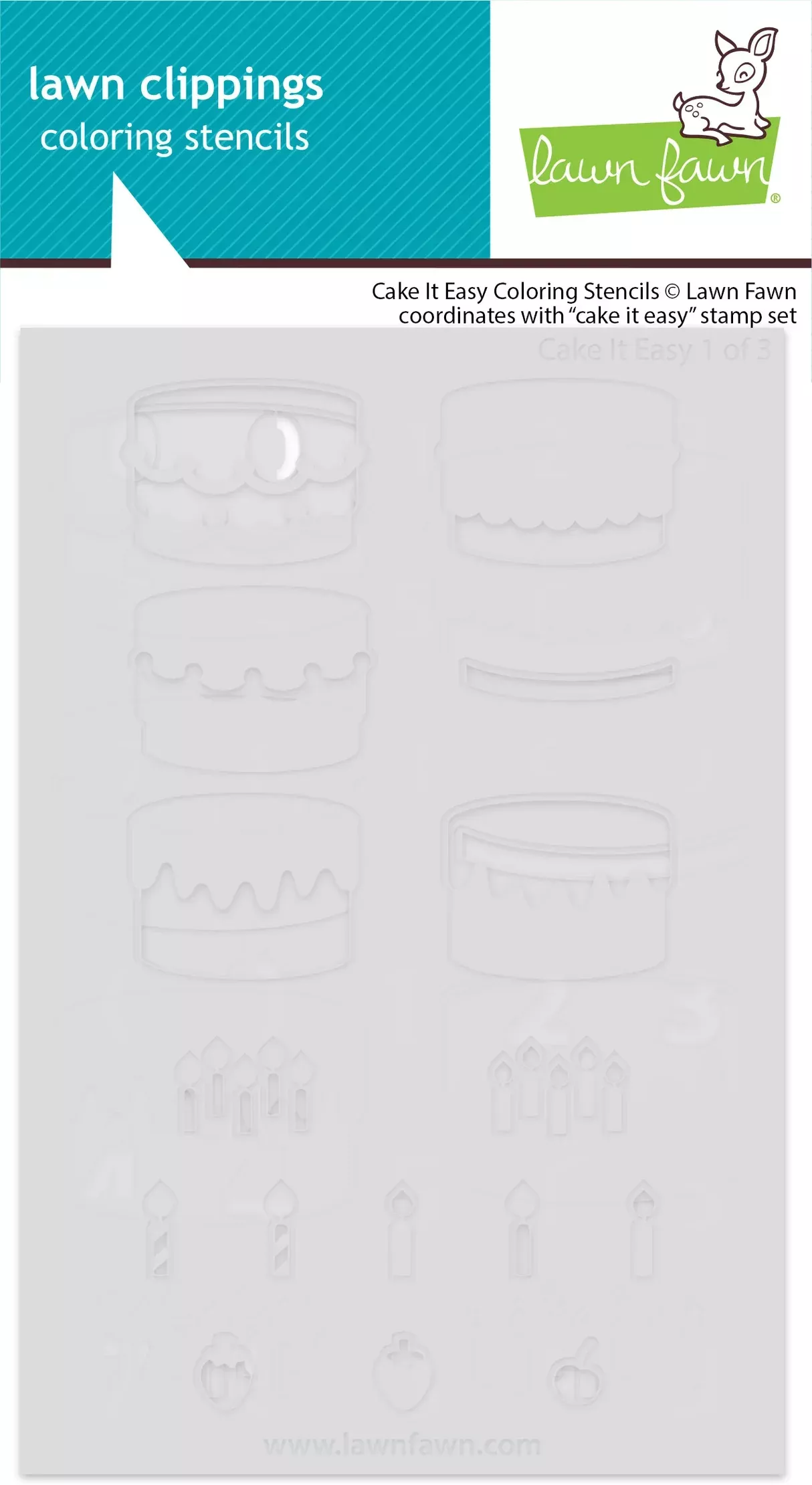 Stencils: Lawn Fawn-Cake It Easy