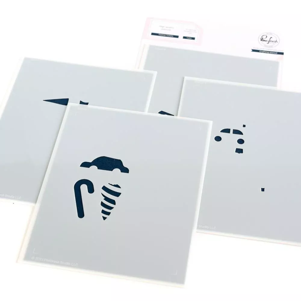Stencils: PinkfreshStudio-Festive Tickets