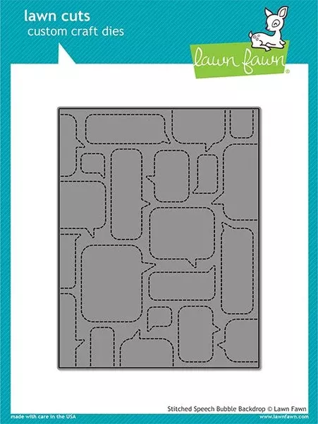 Stitched Speech Bubble Backdrop Die