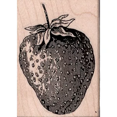 Strawberry Rubber Stamp