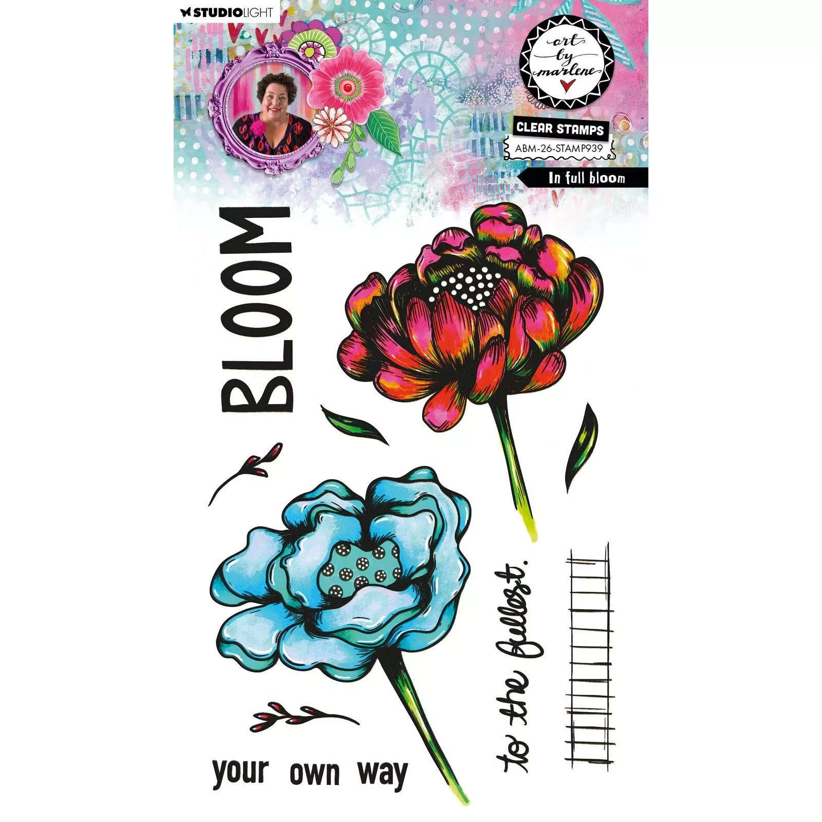 Studio Light • Art By Marlene Clear Stamp In Full Bloom