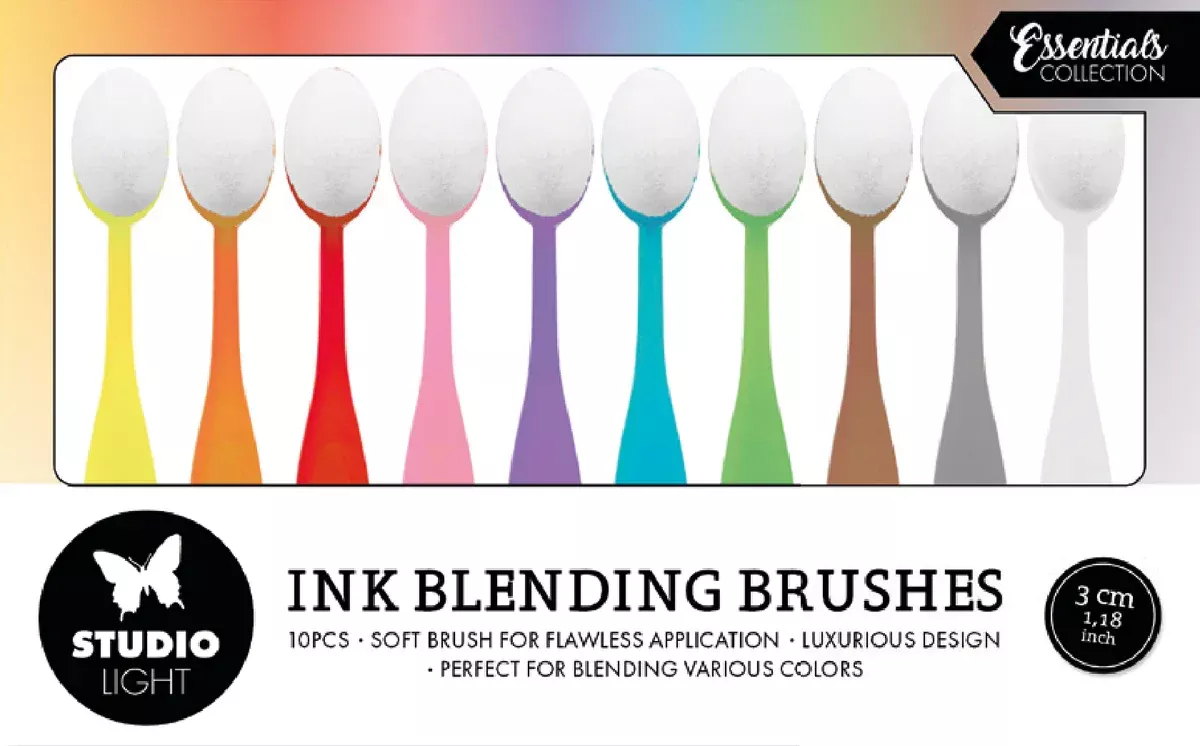 Studio Light Blending Brushes 3cm Soft Brush Essentials 10 PC