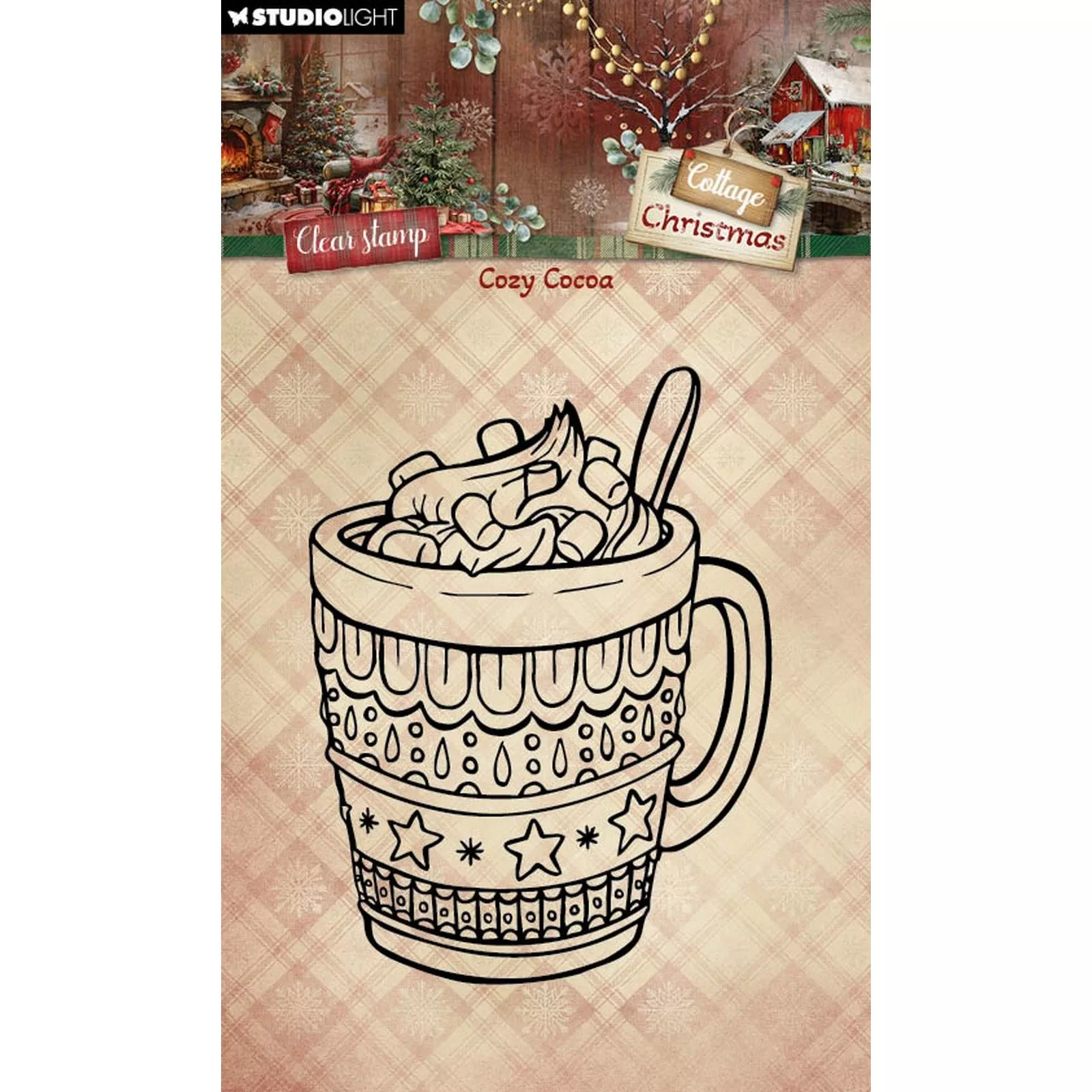 Studio Light • Cottage Christmas Clear stamps Cozy Cocoa