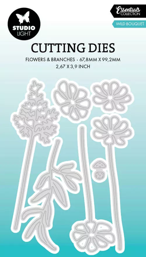 Studio Light Cutting Die Wild Bouquet Essentials 7 PC
