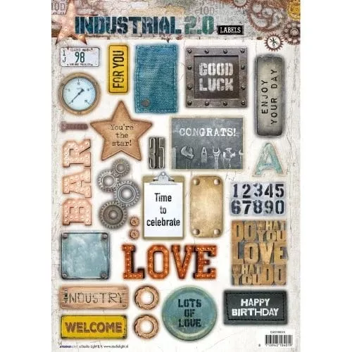 Studio Light Industrial 2.0 Easy 3D Punched Sheet A4