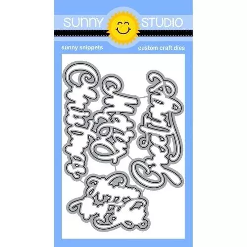 Sunny Studios - Season's Greetings Word Die