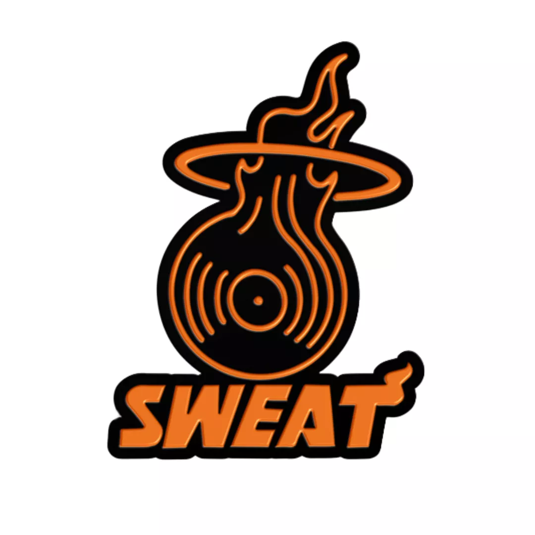 Sweat Records HEAT Enamel Pin