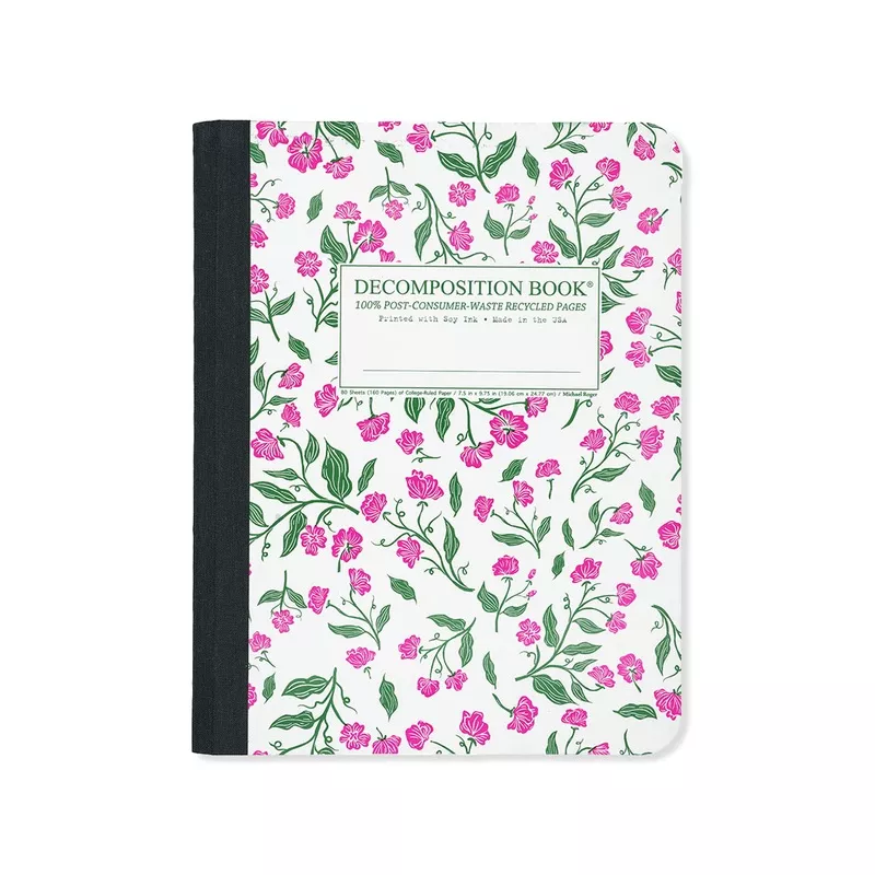 Sweet Peas Large Notebook