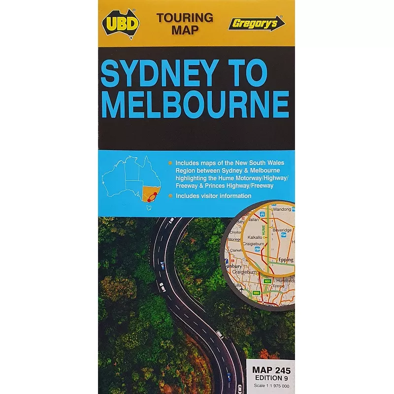 Sydney to Melbourne Road Map 245