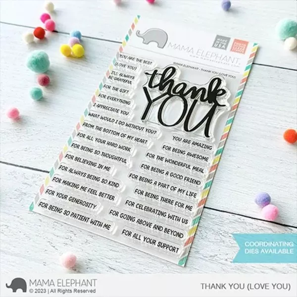 Thank You (Love You) - Stamp & Die Bundle - Mama Elephant