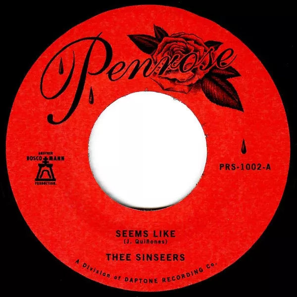 Thee Sinseers - Seems Like (7", Single, RP)