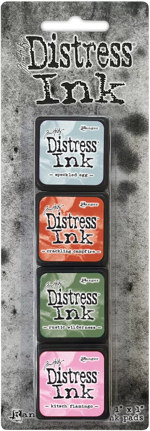 Tim Holtz Distress Mini Ink Pads 4/Pkg Kit 16