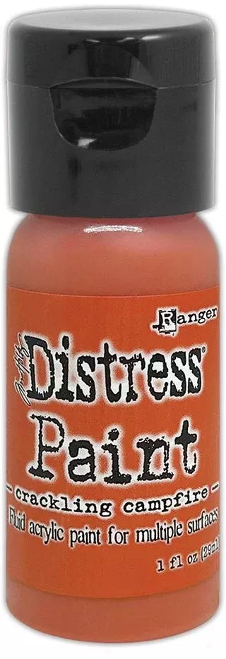 Tim Holtz Distress Paint Flip Top 1oz Crackling Campfire