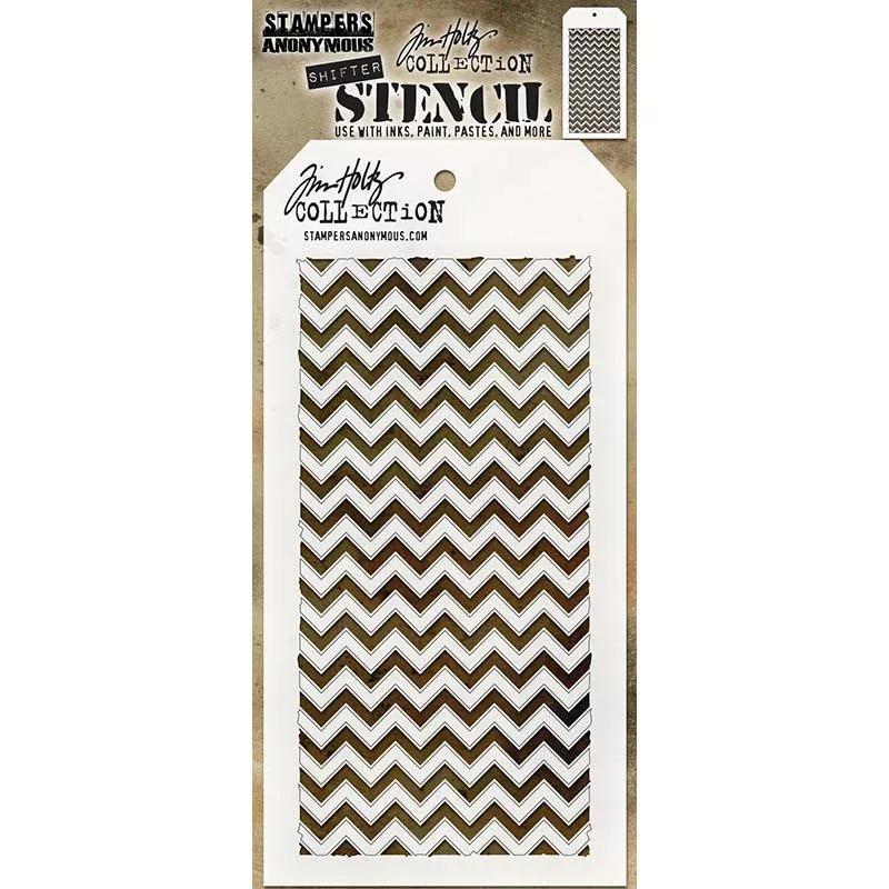 Tim Holtz Layering Stencil Shifter Chevron ths127