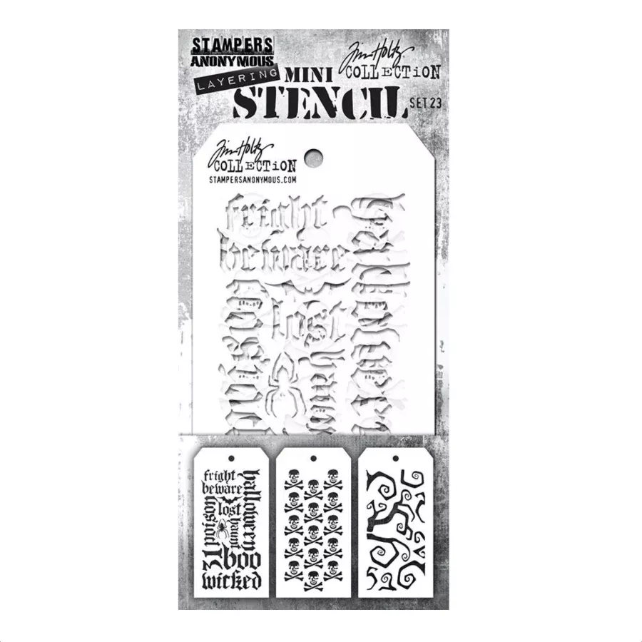 Tim Holtz Mini Stencil Set 23 mst023