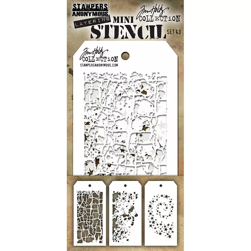 Tim Holtz Mini Stencils Set 43 mst043