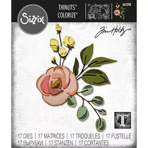 *Tim Holtz Sizzix BLOOM Colorize Thinlits Dies 665208