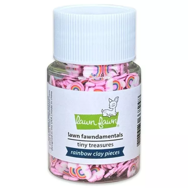 Tiny Treasures - Rainbow Clay Pieces - Shaker Elements - Lawn Fawn