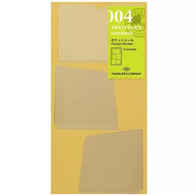 Traveler's Notebook Pocket Sticker, 3-Pack