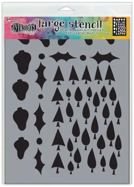Tree Border - Large - Stencil - Dylusions - Ranger