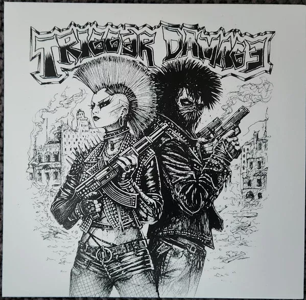 Trigger Damage, All Out Attak- Trigger Damage/All Out Attack Split (7")