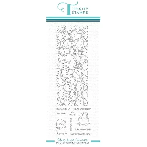 Trinity Stamps SLIMLINE CHICKS Clear Stamp Set tps112*