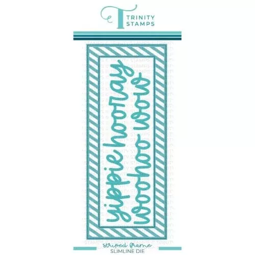 Trinity Stamps Slimline Striped Frame Panel die