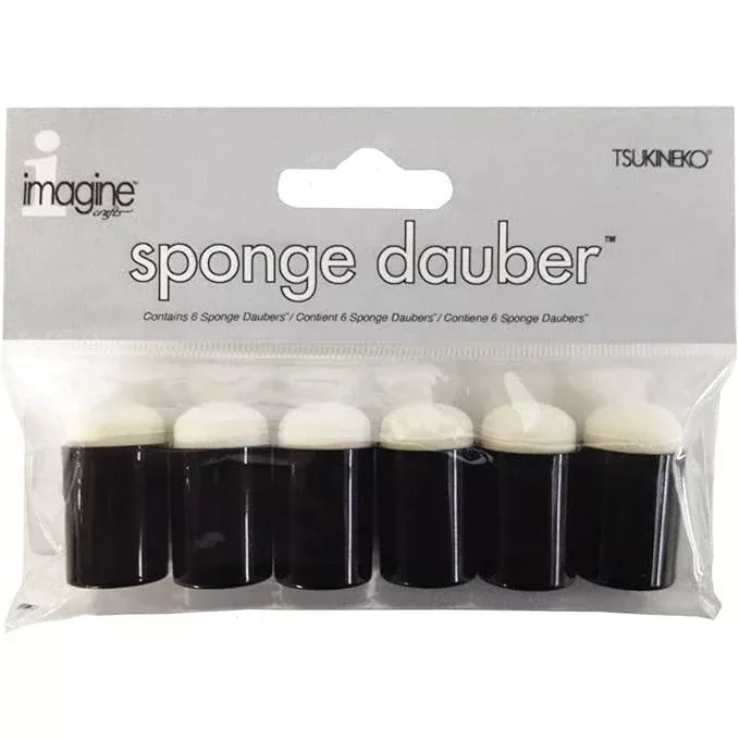 Tsukineko 6 SPONGE DAUBERS Tools ST-DAB-006