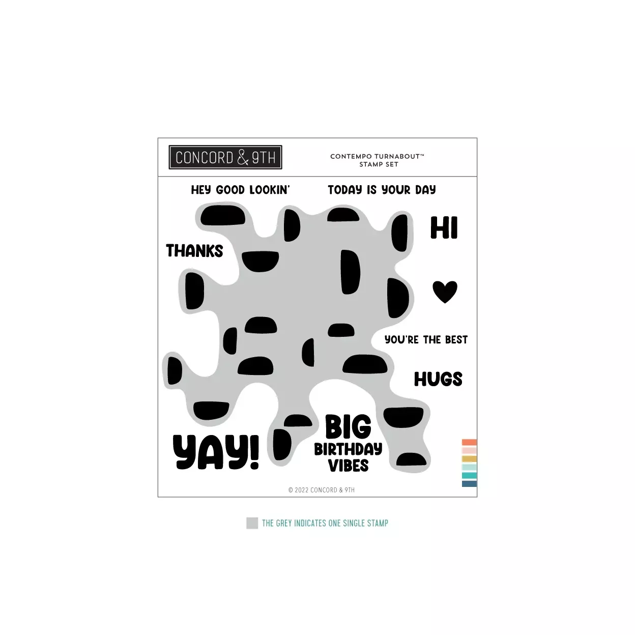 TURNABOUT™Products: Concord & 9th CONTEMPO TURNABOUT™ STAMP SET