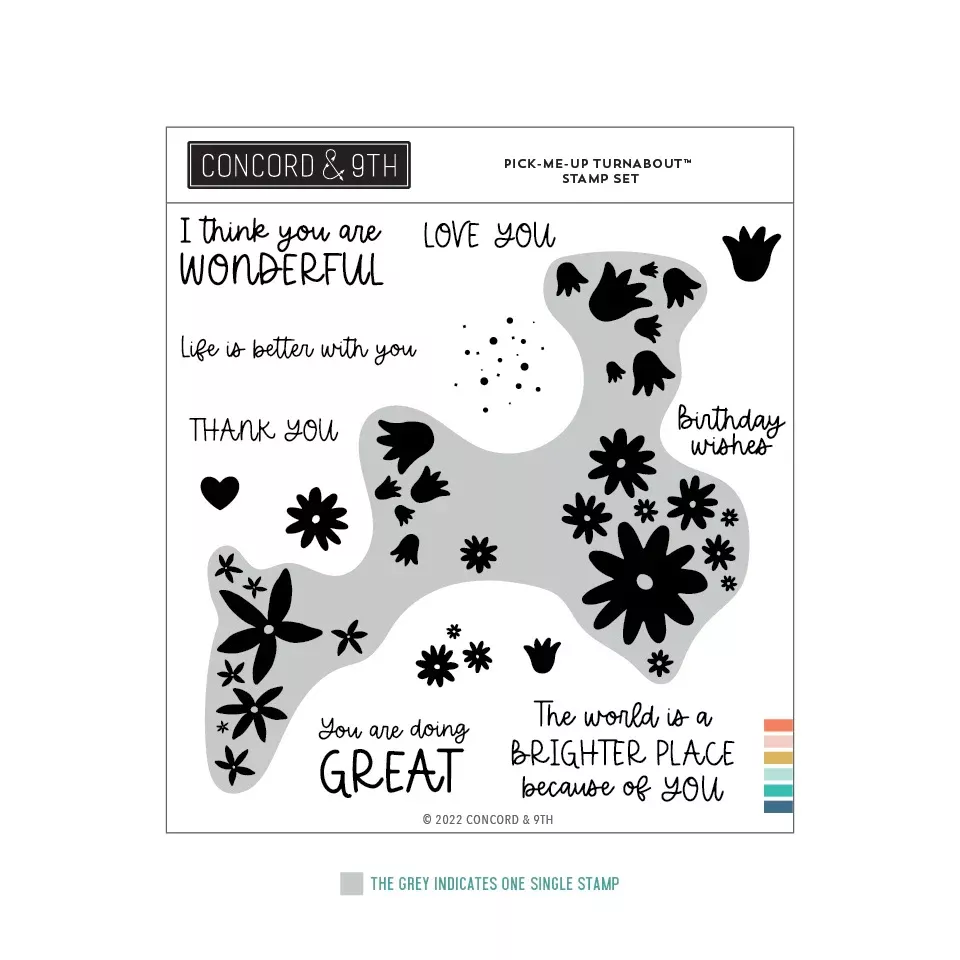 Turnabout™ Products: Concord & 9th-Pick-Me-Up Turnabout™ Stamp Set